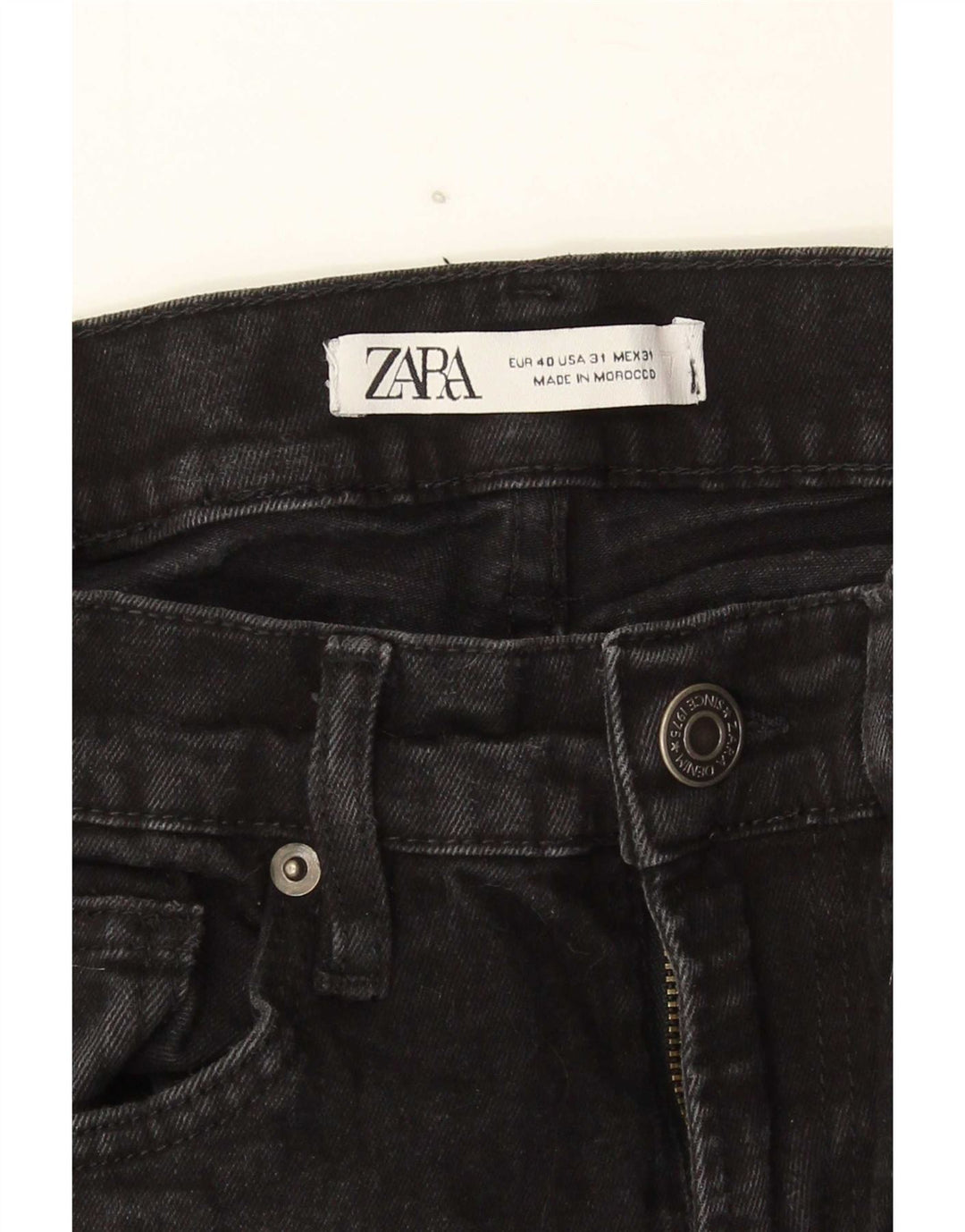 Zara Ανδρικό Skinny Jeans EU 40 Medium W31 L30 Μαύρο