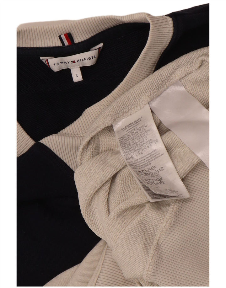 Tommy Hilfiger Γυναικεία φούτερ Jumper UK 10 Small White Colourblock