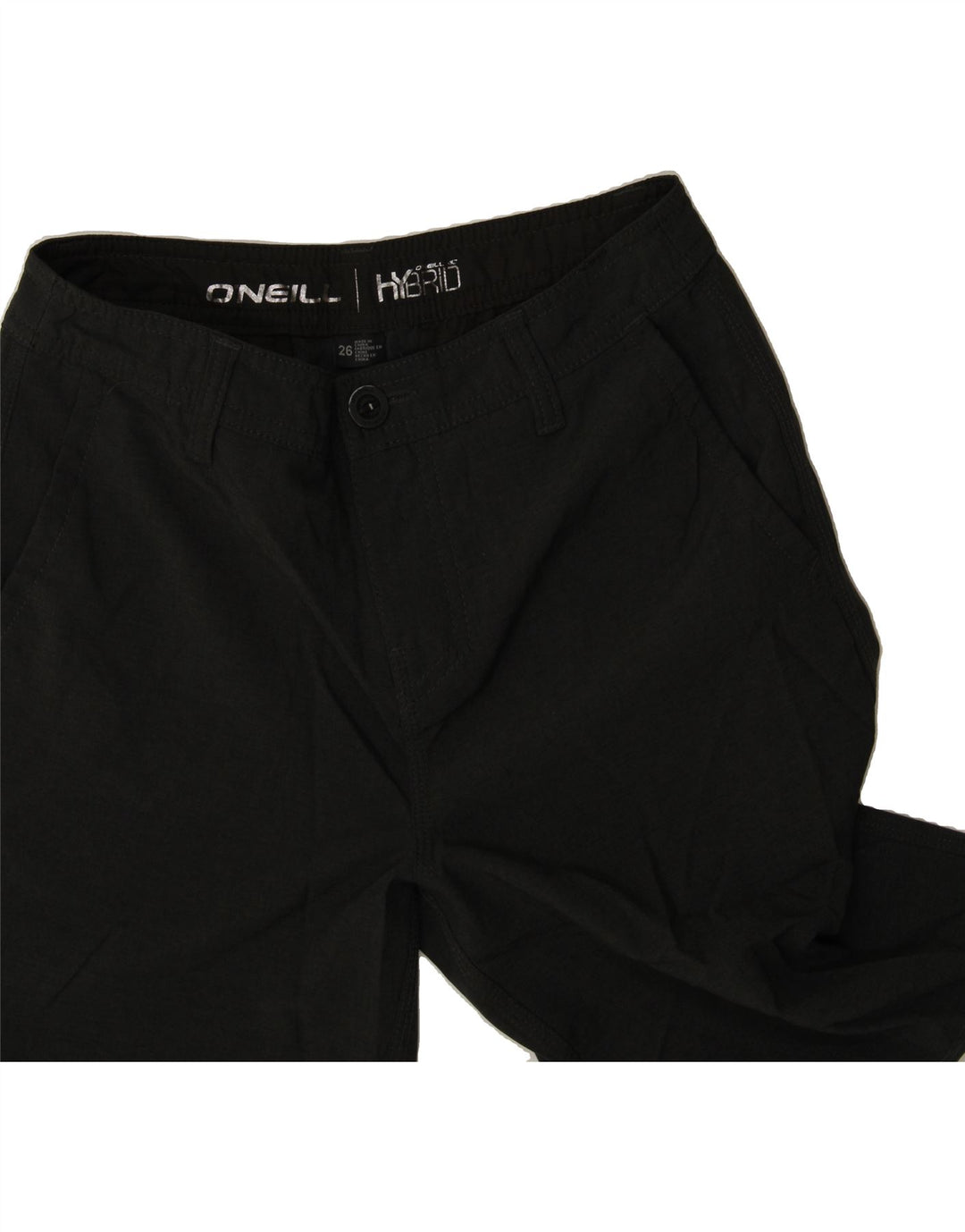 O'NEILL Womens Chino Shorts W26 Small Black Polyester Vintage O'Neill and Second-Hand O'Neill from Messina Hembry 