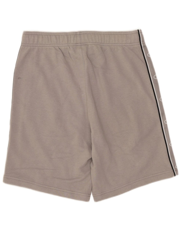 Ανδρικό γραφικό αθλητικό σορτς Champion, μεσαίο γκρι βαμβακερό