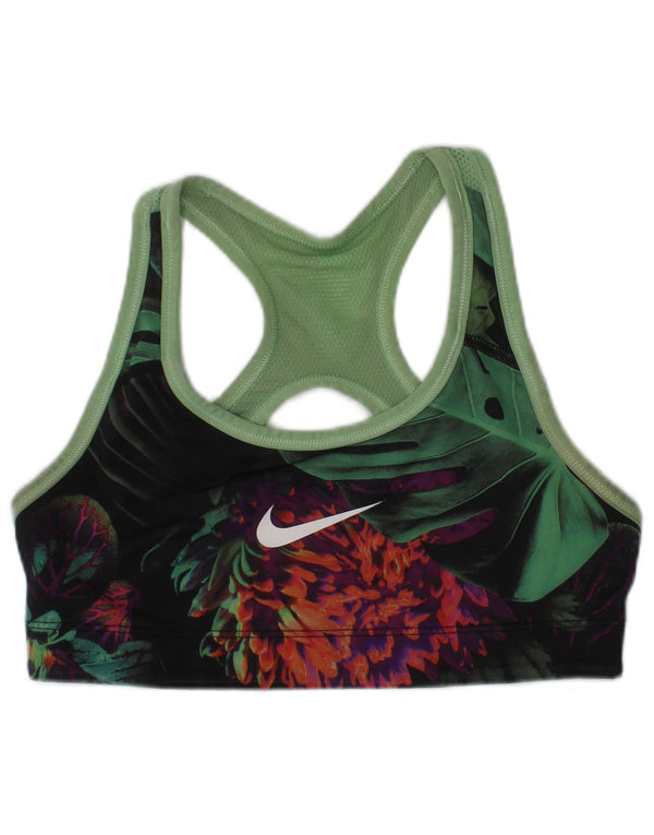 Γυναικείο αναστρέψιμο αθλητικό σουτιέν Nike Top Small Green Floral Sports