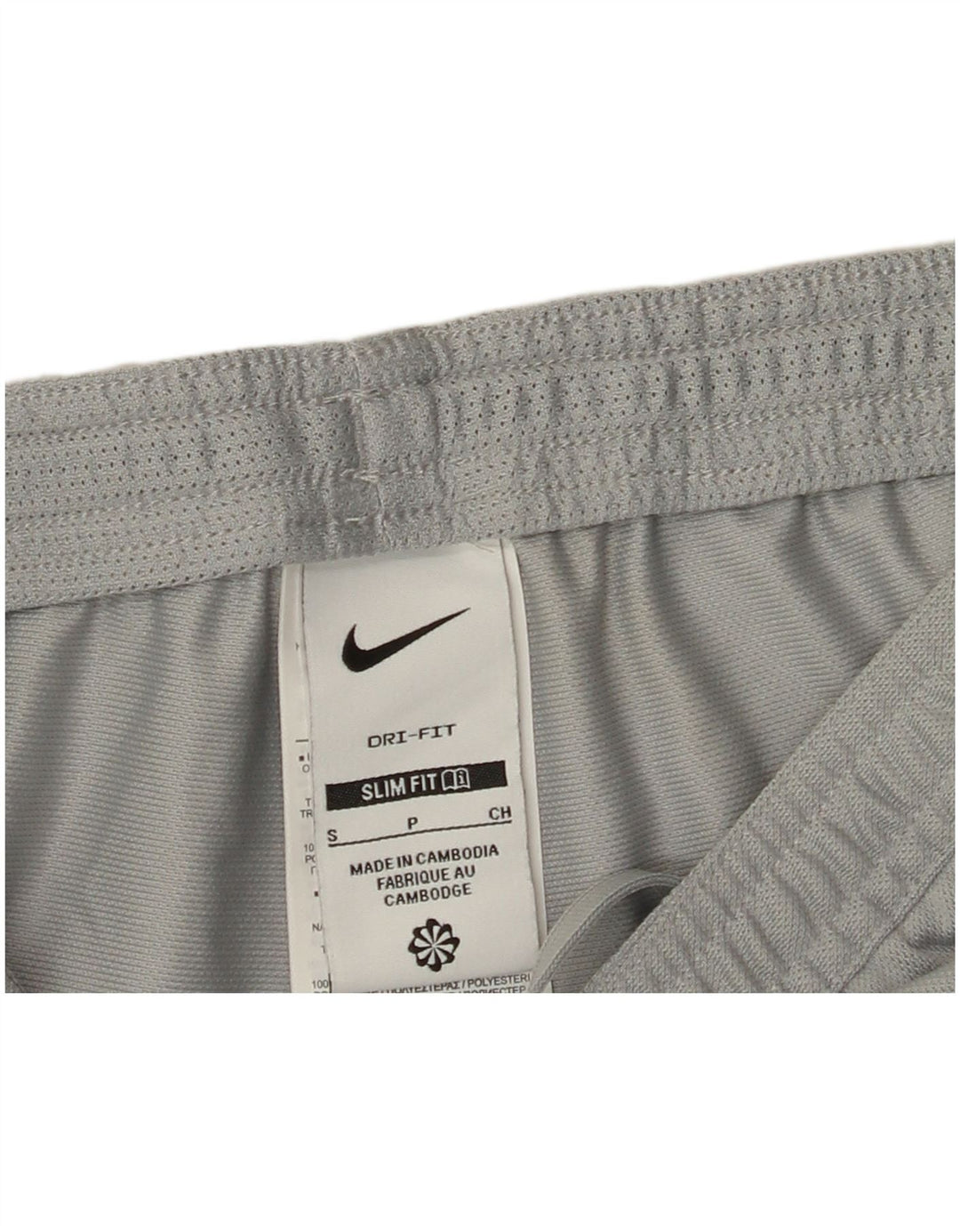 Ανδρικά NIKE Dri Fit Slim Fit αθλητικά παντελόνια Μικρό γκρι χρώμα
