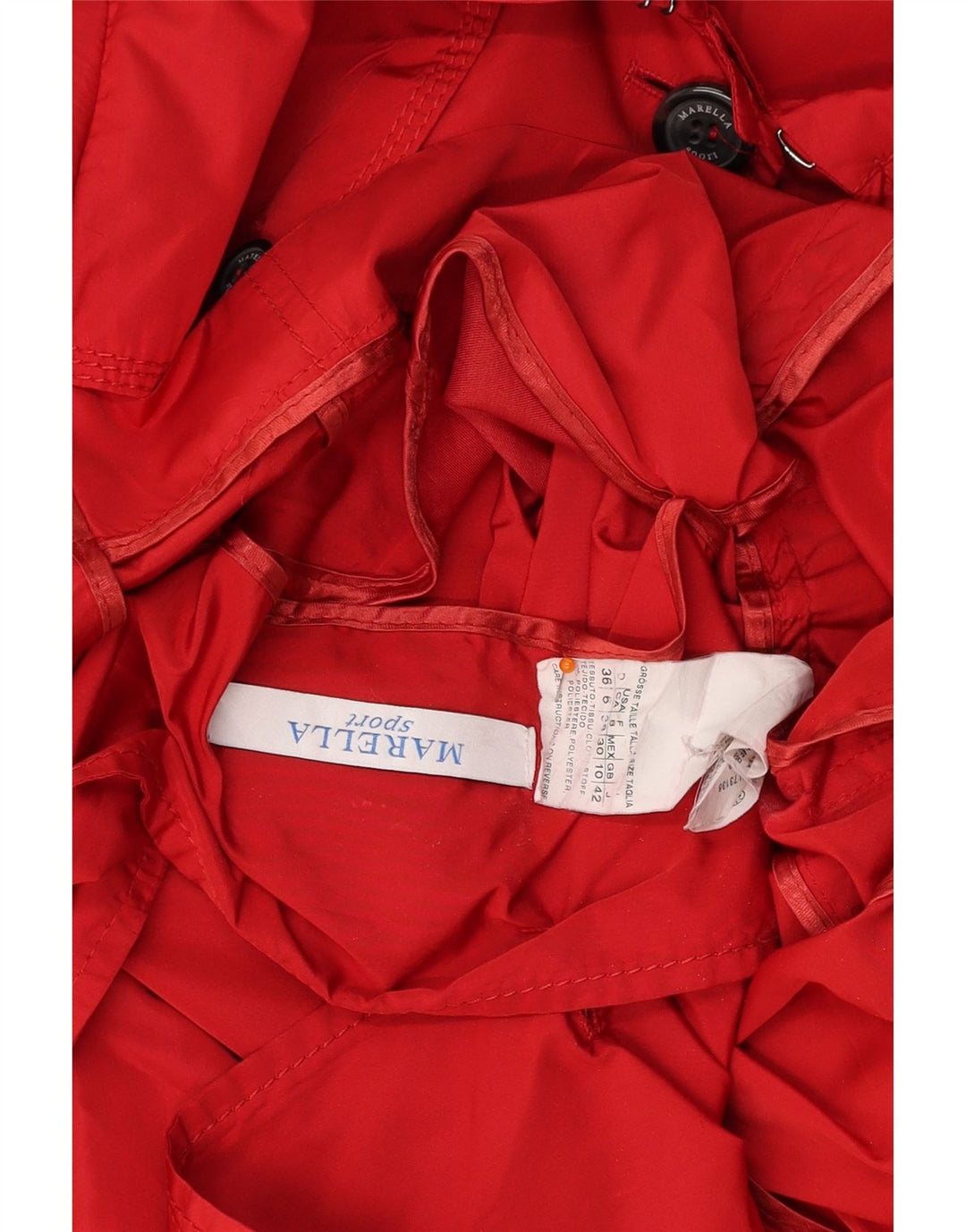 Γυναικεία καμπαρντίνα MARELLA UK 10 Small Red Polyester