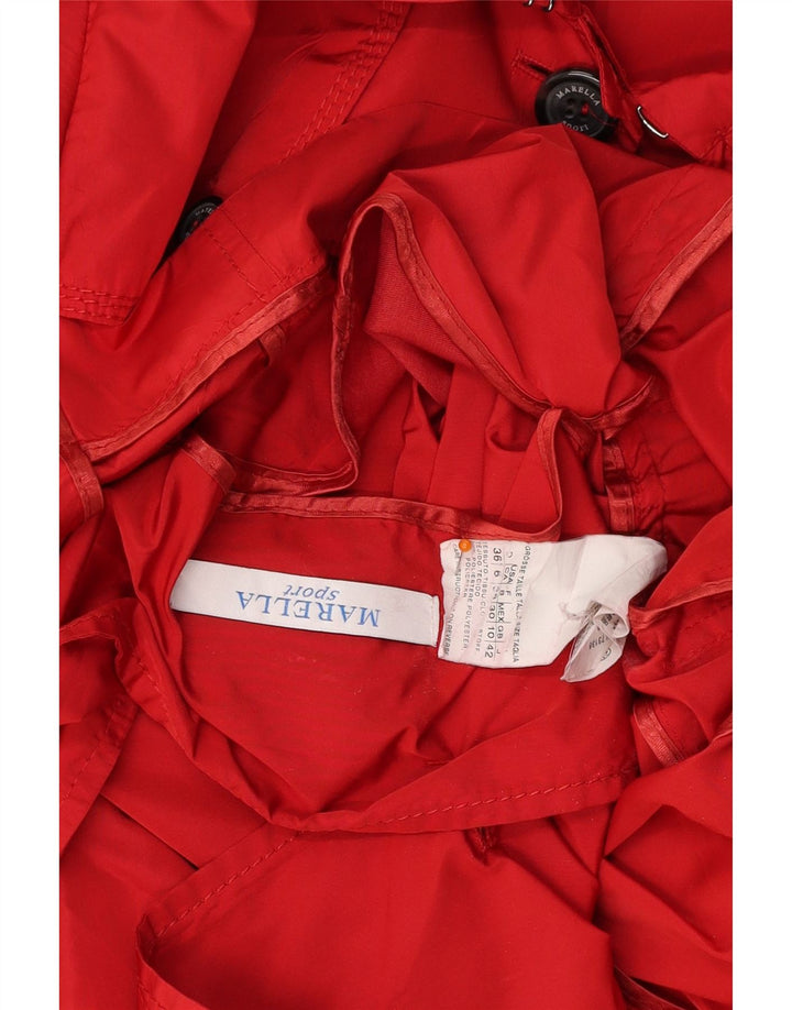 Γυναικεία καμπαρντίνα MARELLA UK 10 Small Red Polyester