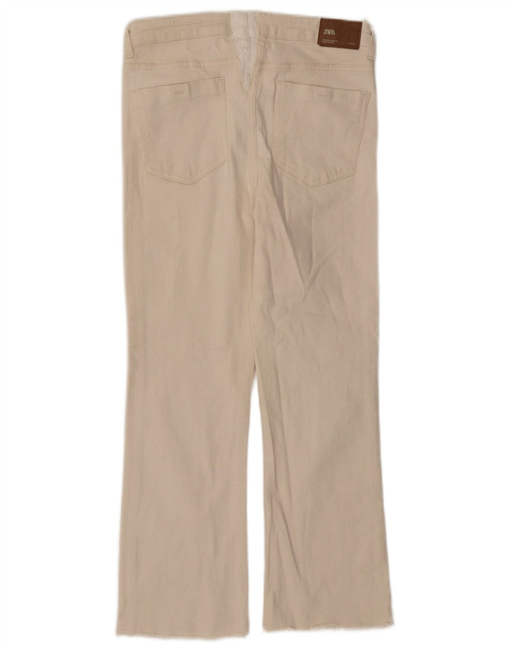 Zara Γυναικείο Cropped Jeans EU 40 Medium W28 L25 Beige