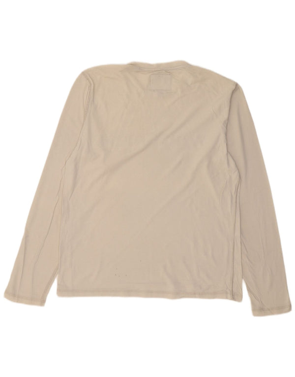 Ανδρικό γραφικό τοπ WOOLRICH Μακρυμάνικο μεγάλο σε λευκό βαμβακερό