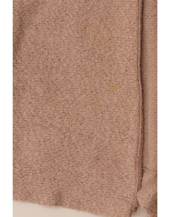 Marks & Spencer Γυναικείο Longline ανοιχτό πουλόβερ ζακέτα UK 12 Medium Pink