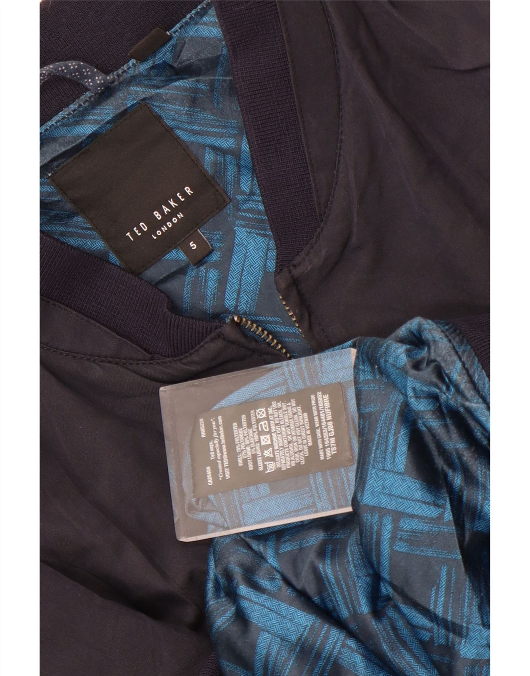 Ted Baker Γυναικείο μπουφάν Bomber Size 5 XL Navy Blue Polyester