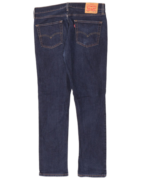 Levi's Mens 511 Slim Jeans W36 L34 Blue Cotton