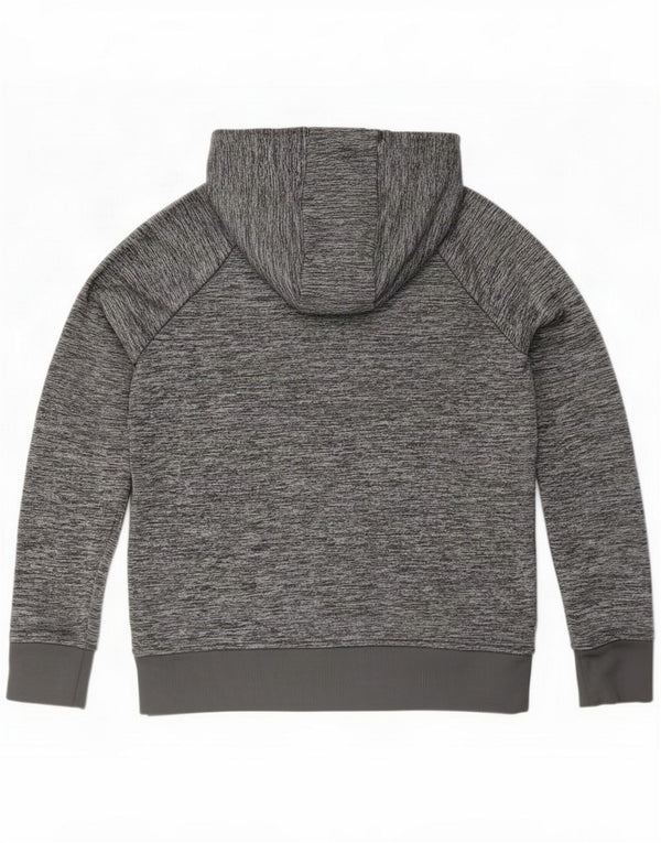 Under Armour Mens Cold Gear Graphic Hoodie Jumper Medium Grey Flecked