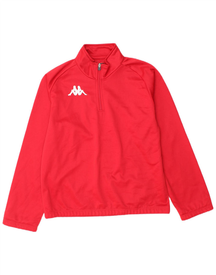 Ανδρική φόρμα πουλόβερ με φερμουάρ KAPPA Top Medium Red Polyester
