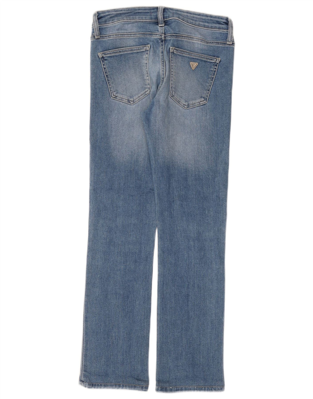 Guess Γυναικείο ίσιο τζιν W27 L28 Μπλε βαμβακερό