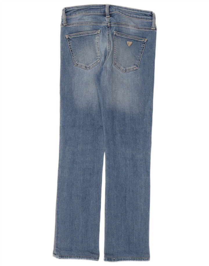 Guess Γυναικείο ίσιο τζιν W27 L28 Μπλε βαμβακερό