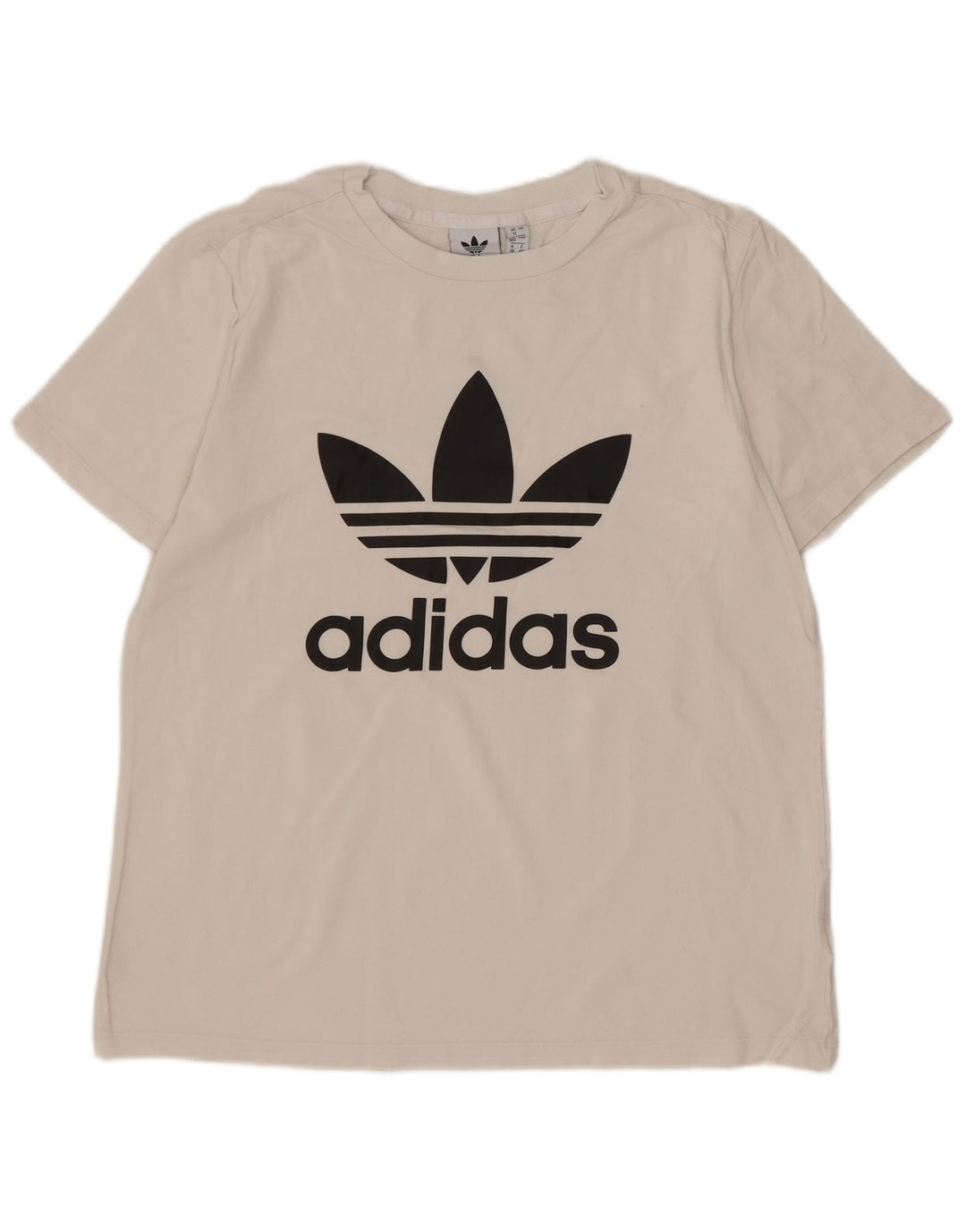 Γυναικείο γραφικό T-Shirt Adidas Top UK 12 Medium White