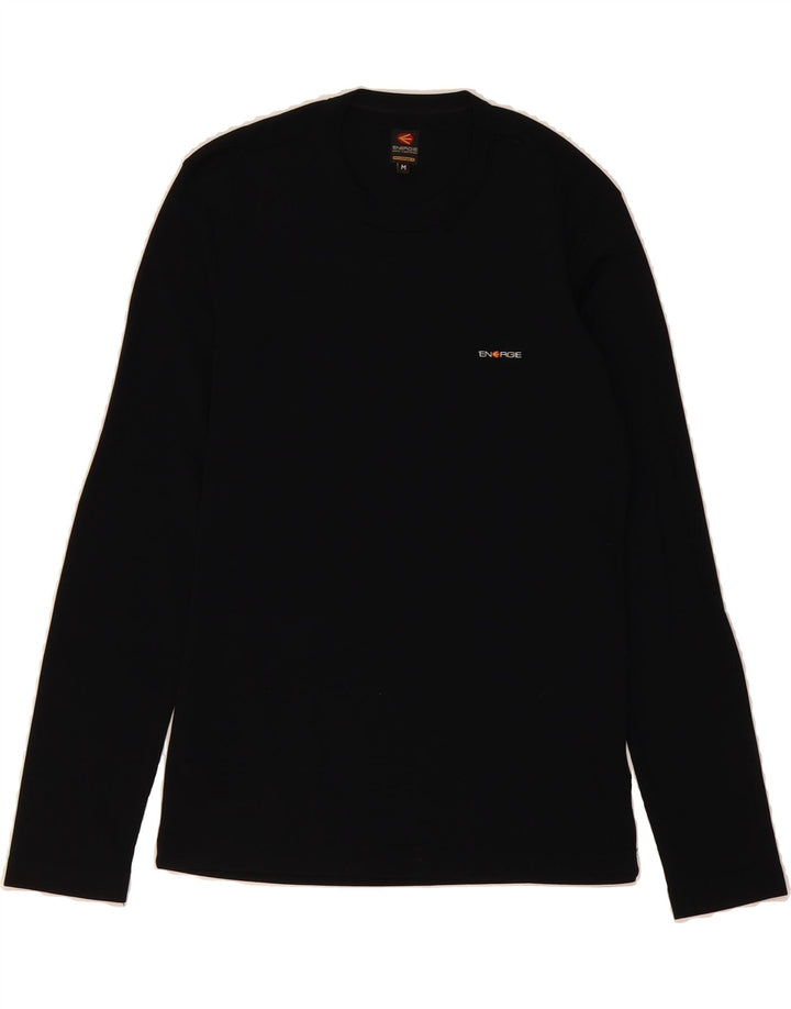 ENERGIE Womens Top Long Sleeve UK 12 Medium Black Polyamide Vintage Energie and Second-Hand Energie from Messina Hembry 