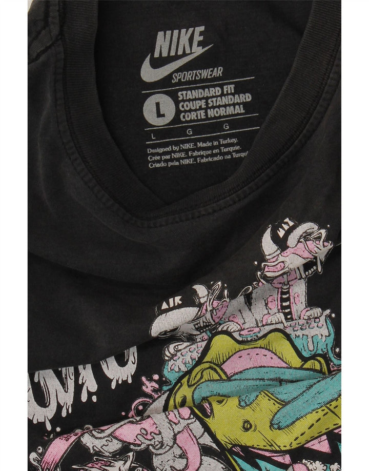 Ανδρικό T-Shirt Nike Standard Fit Graphic Top Large Μαύρο