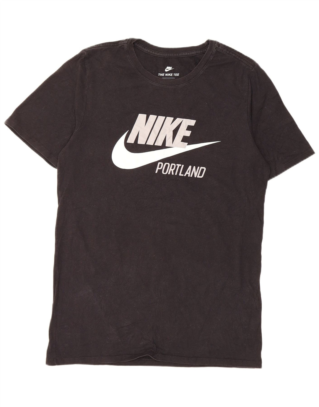 Ανδρικό γραφικό μπλουζάκι Nike, μικρό μαύρο βαμβακερό