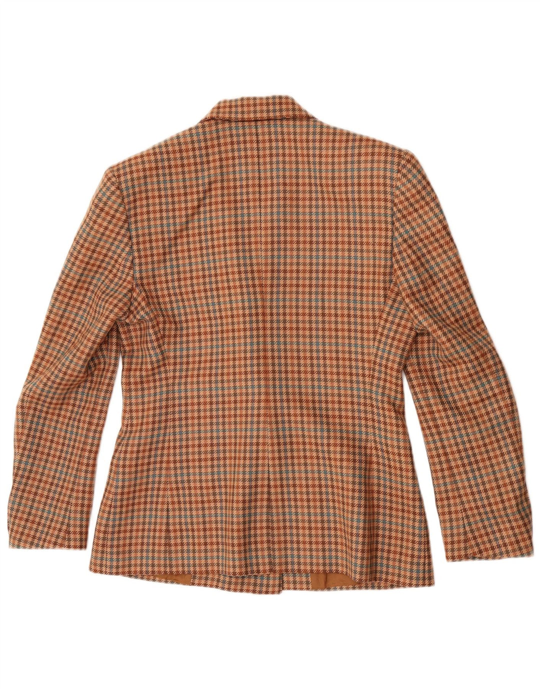 Vintage Γυναικείο Διπλό Μπουφάν Blazer IT 42 Μεσαίο Καφέ Houndstooth
