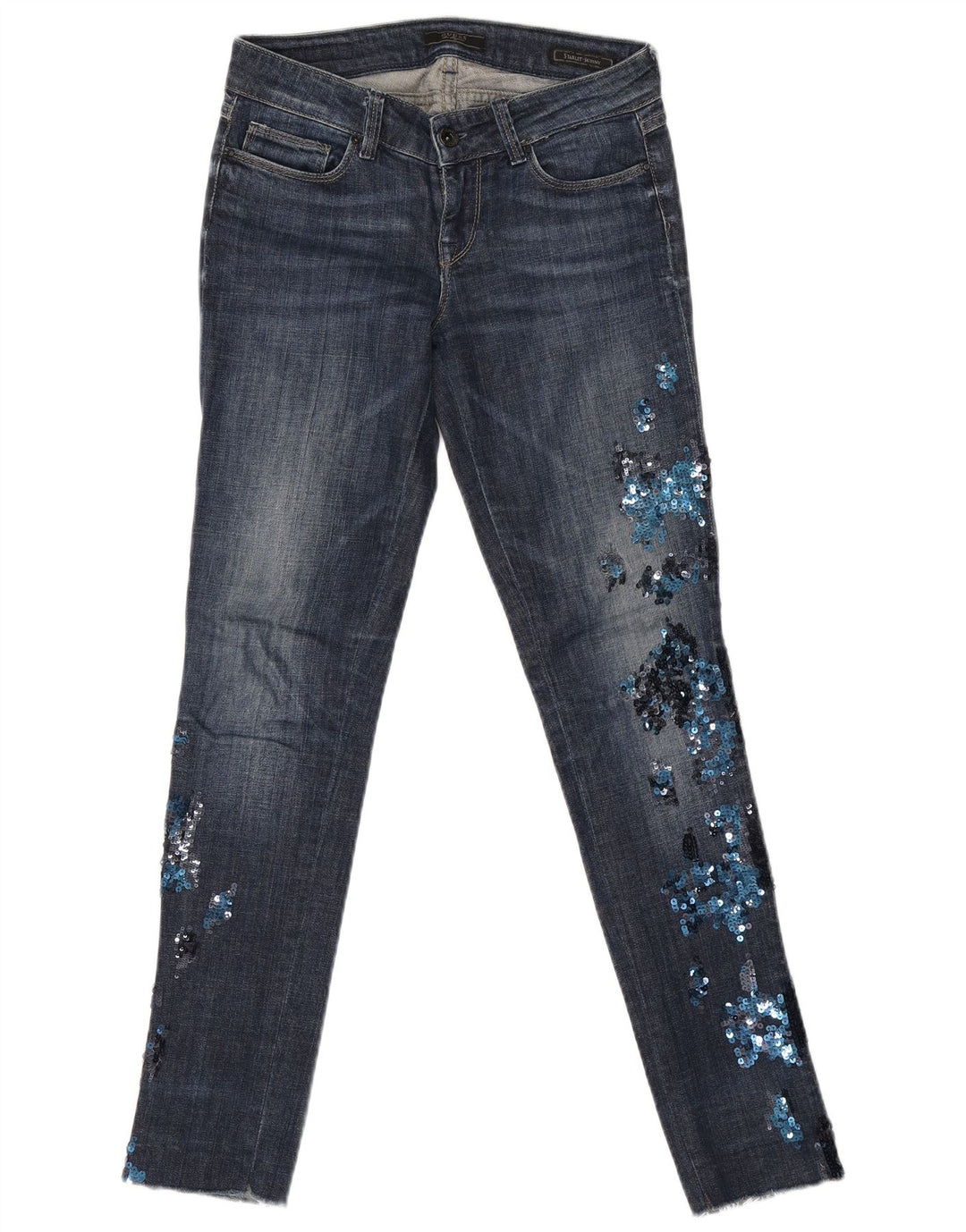 Guess Γυναικεία Starlet Skinny Jeans W24 L30 Blue Cotton
