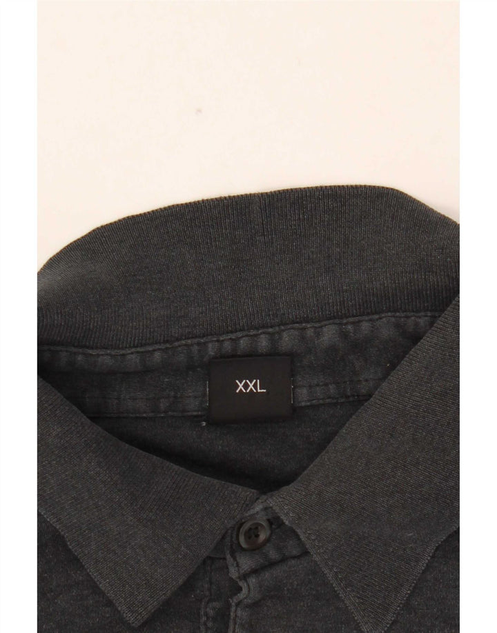 Ανδρικό μακρυμάνικο μπλουζάκι πόλο Hugo Boss 2XL γκρι