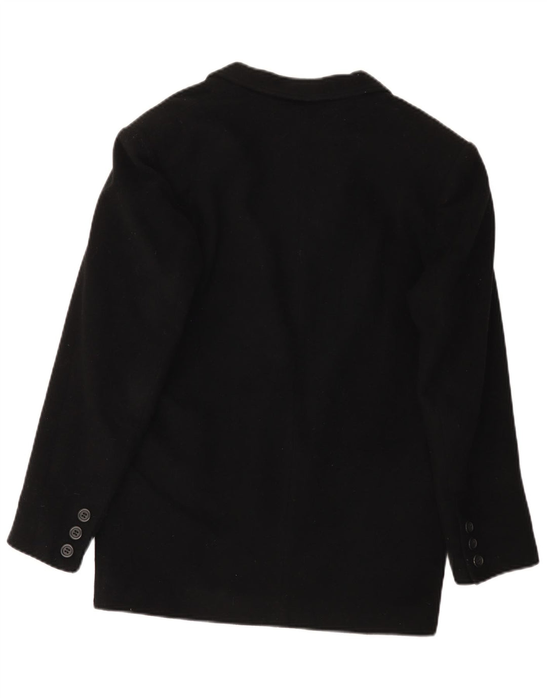 Benetton Γυναικείο Μπουφάν Blazer IT 42 Μεσαίο Μαύρο Μαλλί