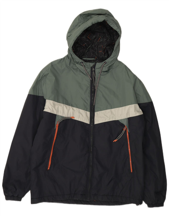 Ανδρικό μπουφάν PEPE JEANS με κουκούλα αντιανεμικό UK 42 XL Navy Blue Colorblock