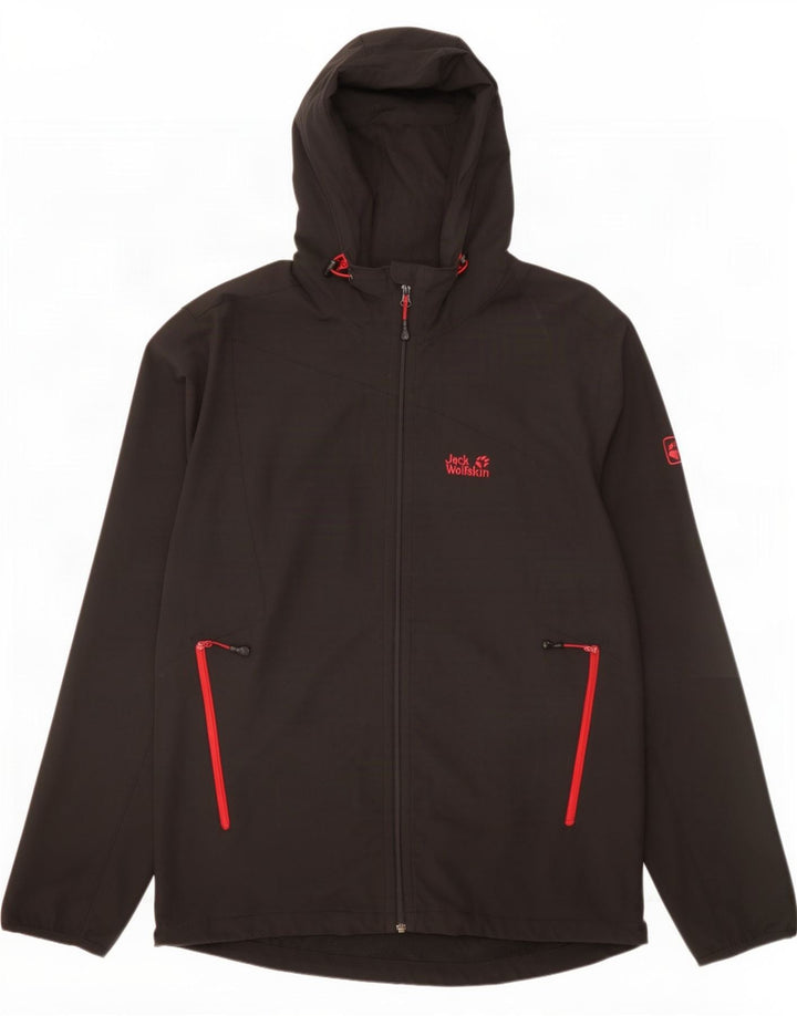 Jack Wolfskin Ανδρική φόρμα με κουκούλα Top Jacket UK 48 2XL Μαύρο Πολυεστέρας