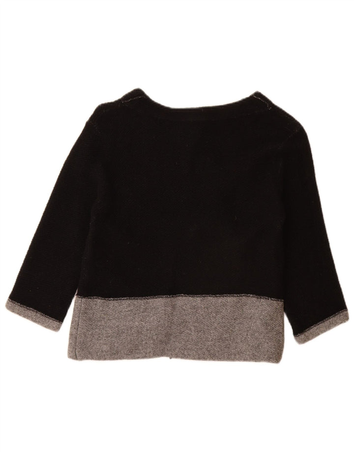 Fred Perry Γυναικείο πουλόβερ ζακέτα με 3/4 μανίκια UK 10 Small Black Colourblock