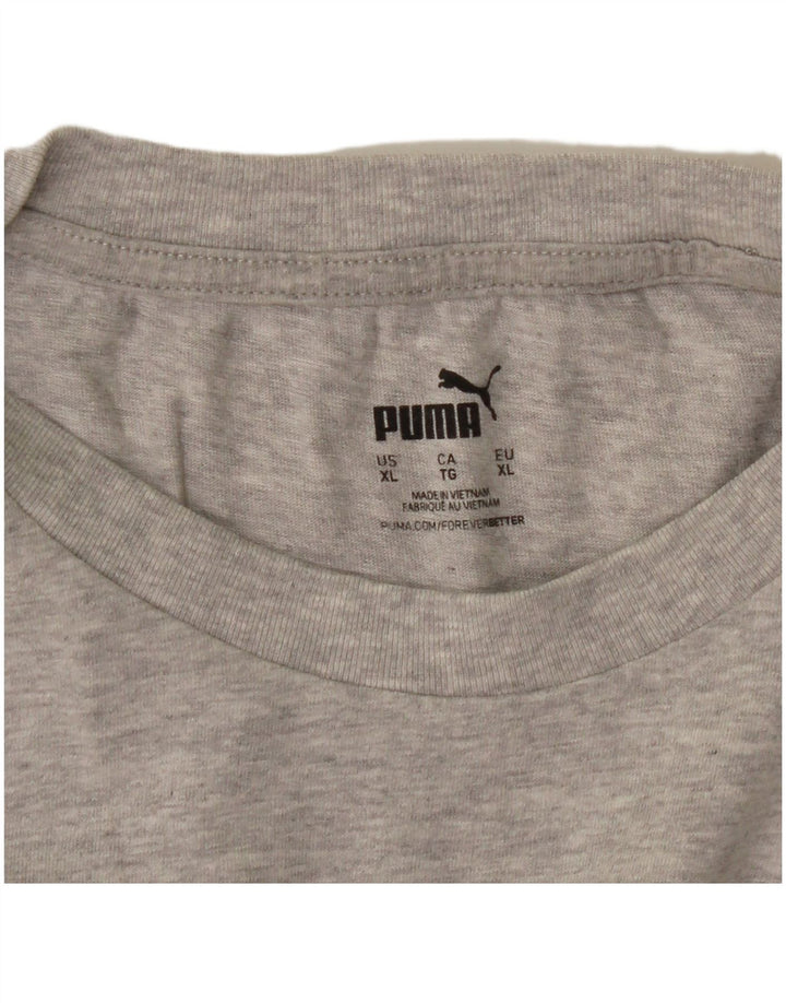 Ανδρικό γραφικό T-Shirt Puma Top XL Grey Flecked