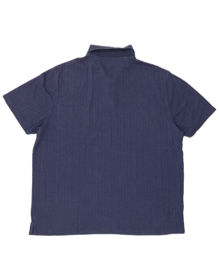 PIERRE CARDIN Ανδρικό πουκάμισο πόλο XL Navy Blue Cotton