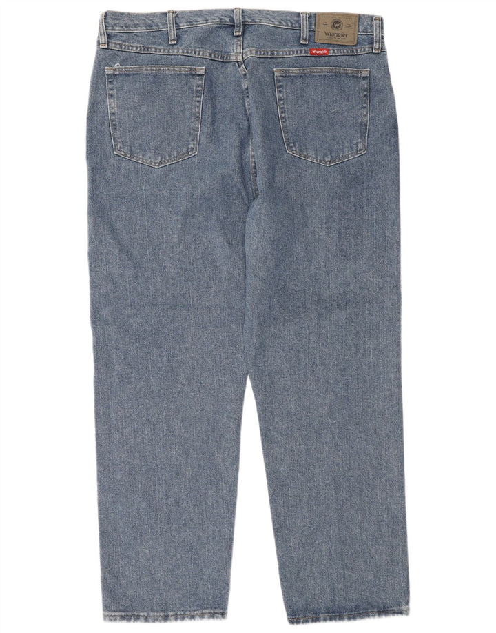 Ανδρικό τζιν Wrangler ίσιο W40 L30 Μπλε βαμβακερό