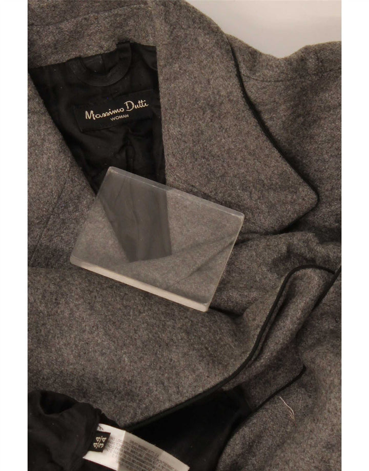 Massimo Dutti Γυναικείο μπουφάν σακάκι με 2 κουμπιά EU 44 XL Γκρι μαλλί
