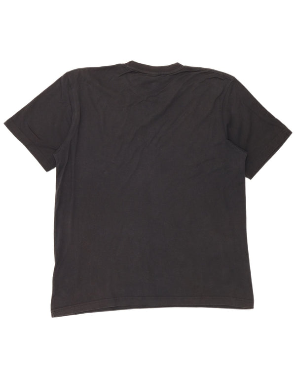 Ανδρικό γραφικό μπλουζάκι NIKE τοπ UK 45/47 XL μαύρο βαμβακερό