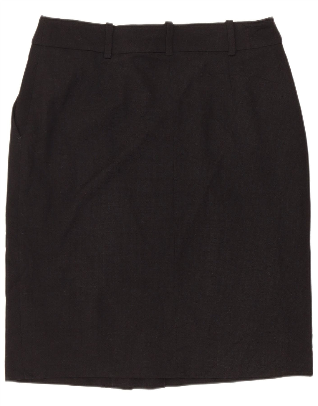 BROOKS BROTHERS Γυναικεία ίσια φούστα US 4 Medium W30 Μαύρη Μάλλινη