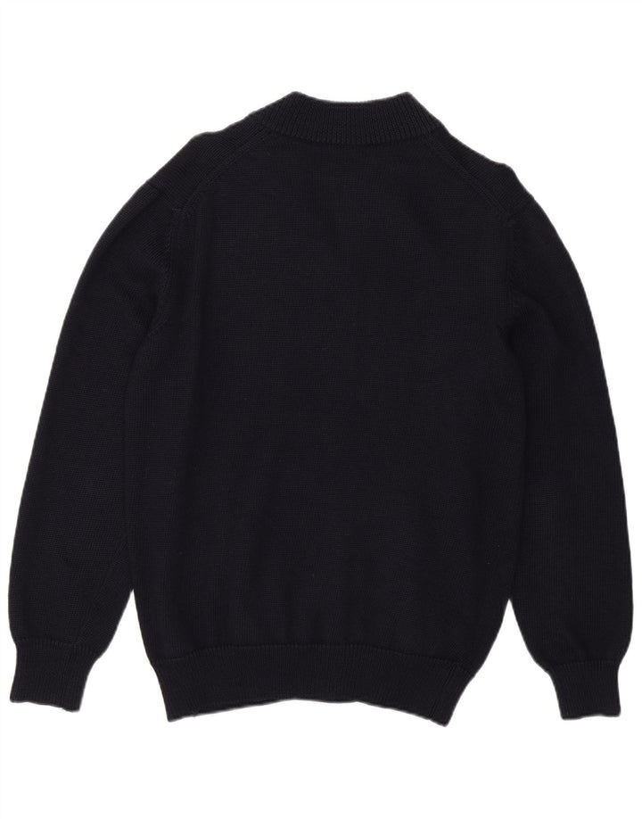 ERMENEGILDO ZEGNA Ανδρική ζακέτα πουλόβερ UK 36 Small Navy Blue Virgin Wool