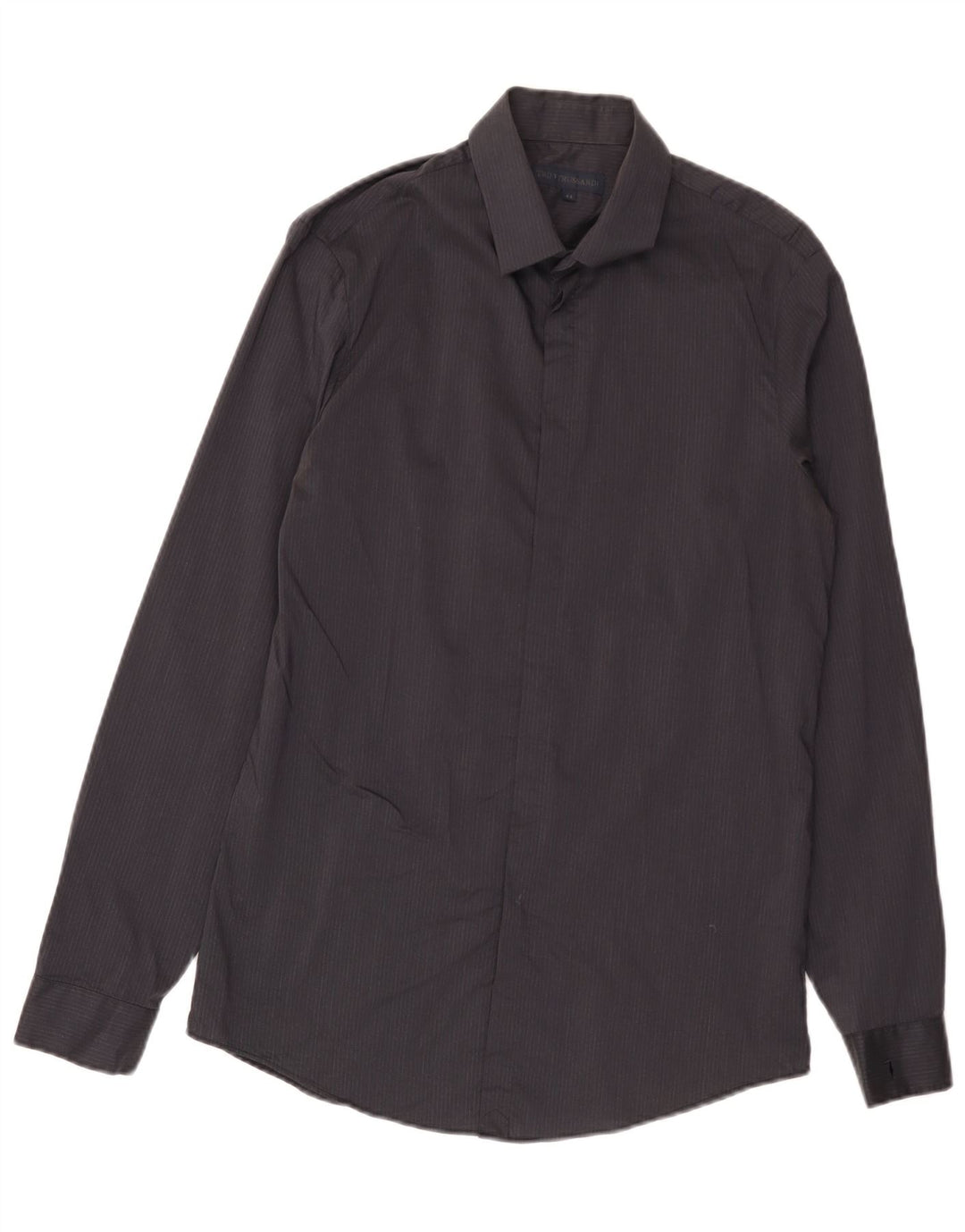 Ανδρικό πουκάμισο Trussardi, Μέγεθος 41, Βαμβακερό μεσαίο μαύρο ρίγες