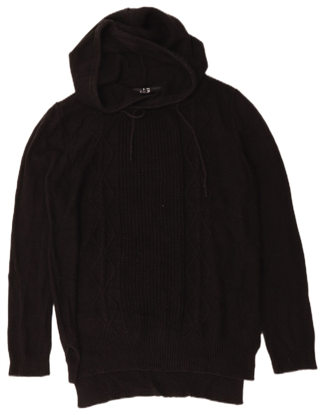 Hurley Γυναικείο πουλόβερ υπερμεγέθη άλμα UK 10 Small μαύρο βαμβακερό