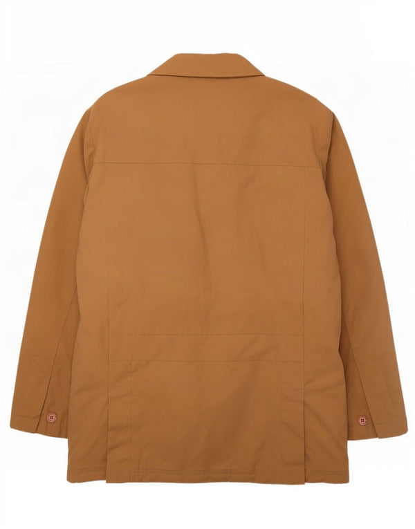 Caterpillar Mens Pea Coat UK 38 Medium Beige Polyester