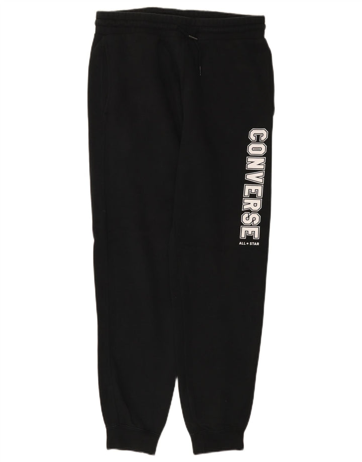 Ανδρική φόρμα Converse Graphic Παντελόνι Joggers Μικρό Μαύρο Βαμβακερό