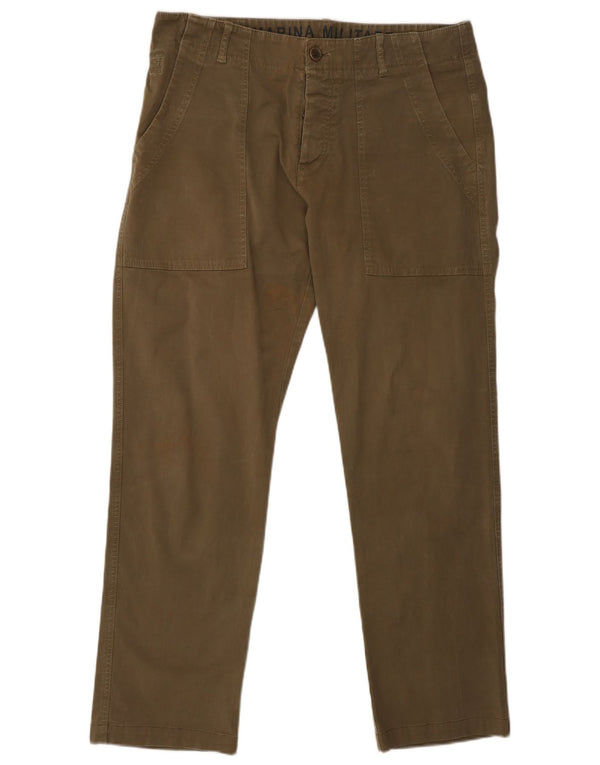 Ανδρικό παντελόνι Marina Militare Slim Cargo IT 48 Medium W30 L29 Khaki Cotton