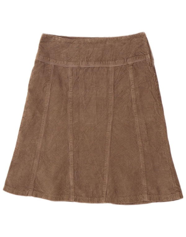 Γυναικεία κοτλέ φούστα Benetton IT 40 Small W29 Μπεζ βαμβακερή