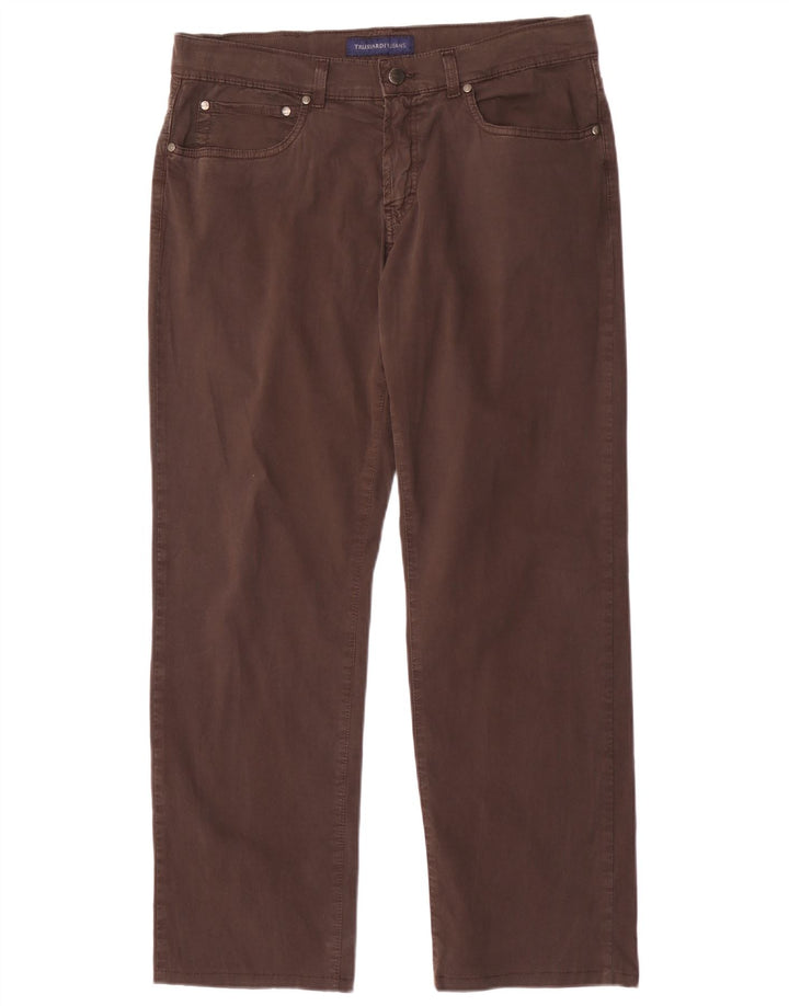 Ανδρικό τζιν Trussardi ίσιο W35 L30 Καφέ βαμβακερό
