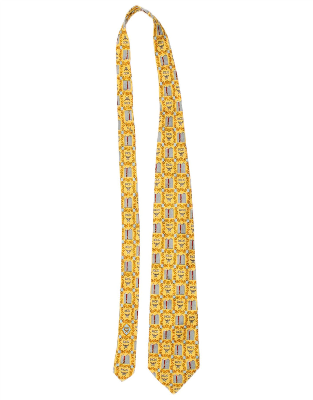 Ανδρική γραβάτα MCM One Size Yellow Geometric Silk