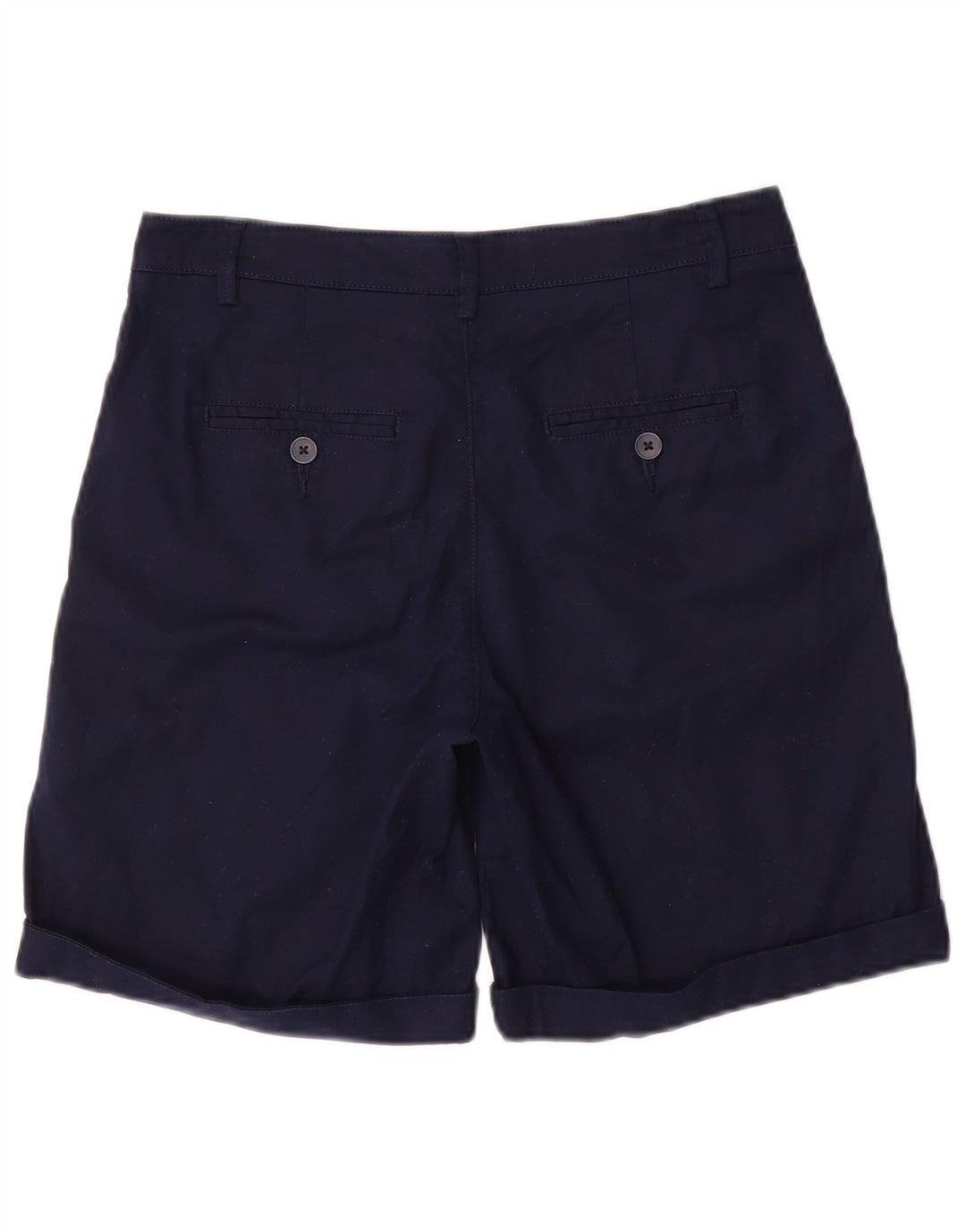 BENETTON Γυναικείο σορτς Chino UK 8 Small W28 Navy Blue Cotton