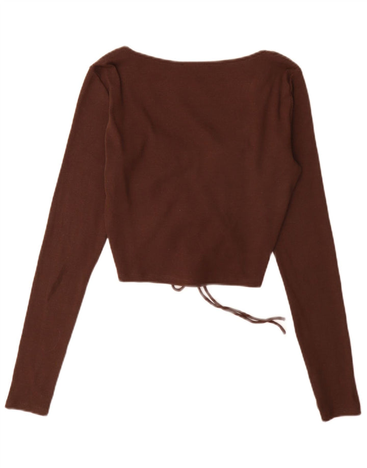 Zara Γυναικείο μακρυμάνικο τοπ UK 14 Large Brown
