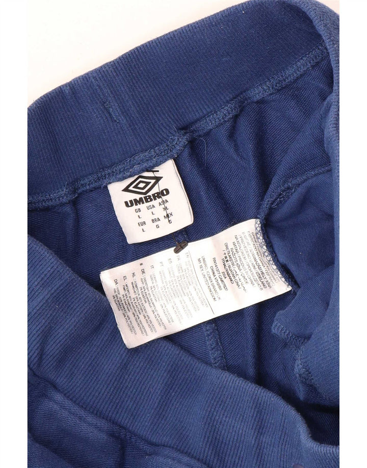 Ανδρικό αθλητικό σορτς Umbro μεγάλο μπλε βαμβακερό