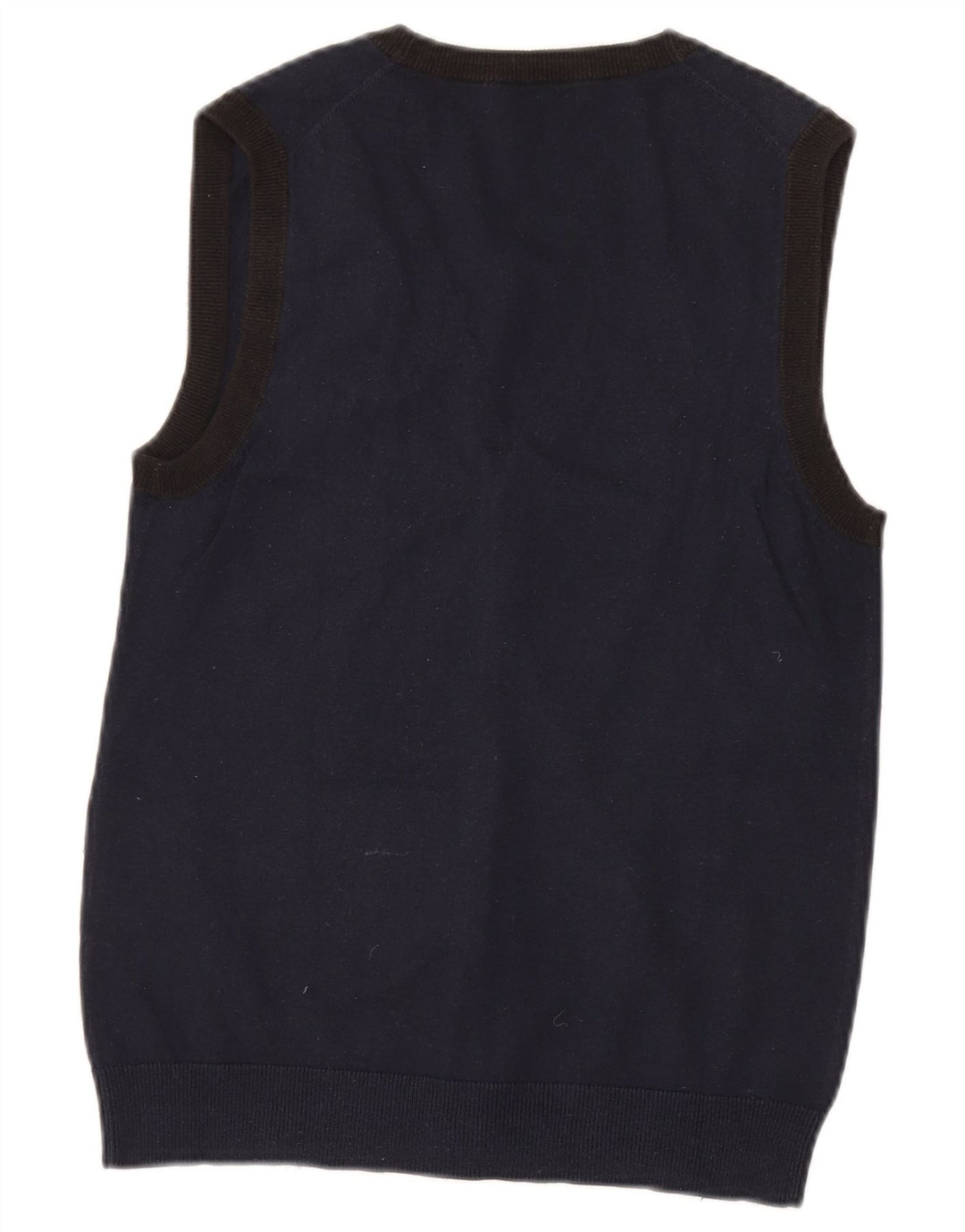 Ανδρικό αμάνικο πουλόβερ γκάζι, μεσαίο μπλε βαμβακερό