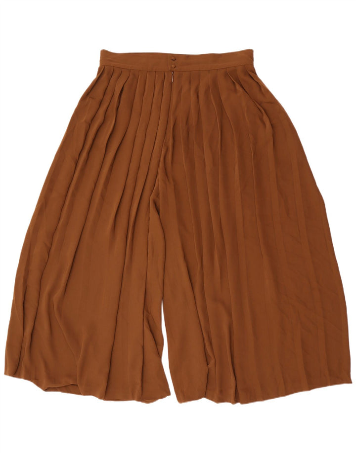 Massimo Dutti Γυναικεία Cullotes Παντελόνι Capri Μεγάλο W32 L22 Καφέ Πολυεστέρας