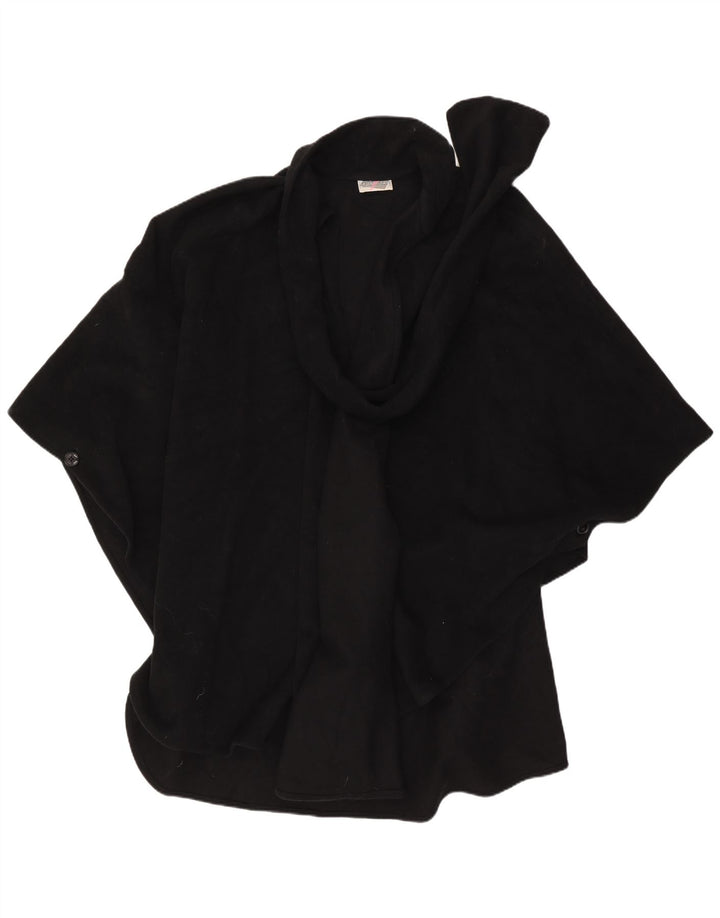 Sportstaff Γυναικείο Παλτό Poncho One Size Μαύρο Μάλλινο