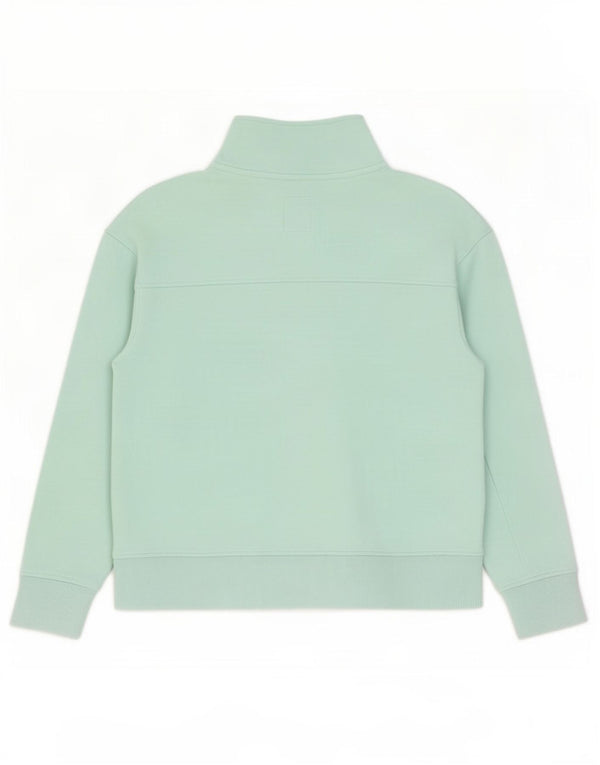 Crew Clothing Γυναικεία φούτερ με φερμουάρ Jumper UK 16 μεγάλο μπλε βαμβακερό